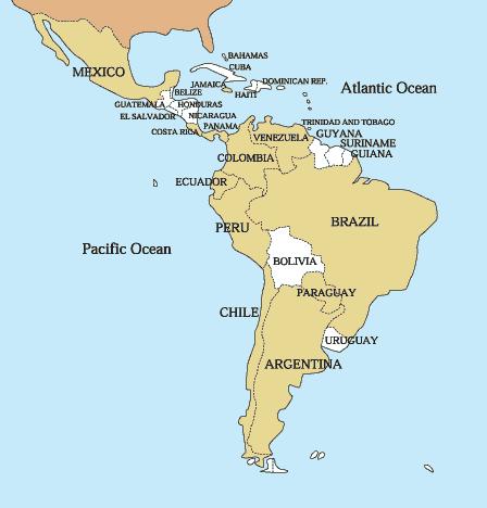 地図シリーズ 中米 南米大陸 Buena Suerte
